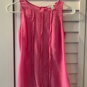 Banana republic pink silk shirt